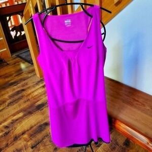 Nike Fit Dry Fuschia Athletic Sleeveless Sz L. Dress